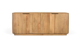 GINER Y COLOMER Buffet en bois de manguier naturel avec 4 portes